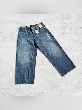 Men's Dark Blue Baggy Jeans - Classic Denim